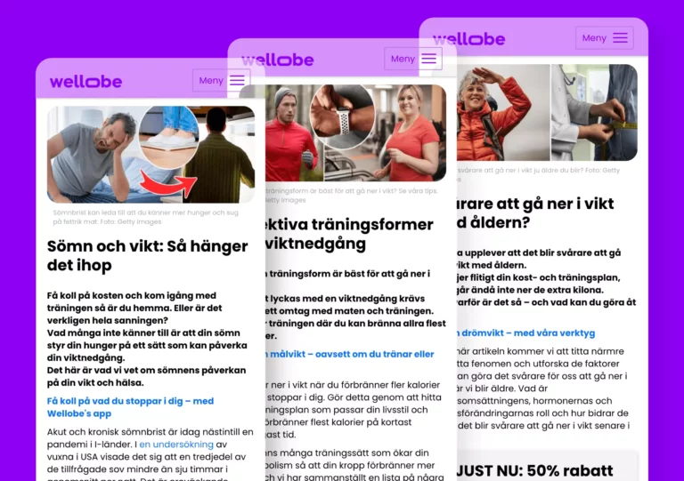 wellobe artiklar content copy