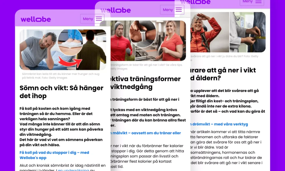 wellobe artiklar content copy